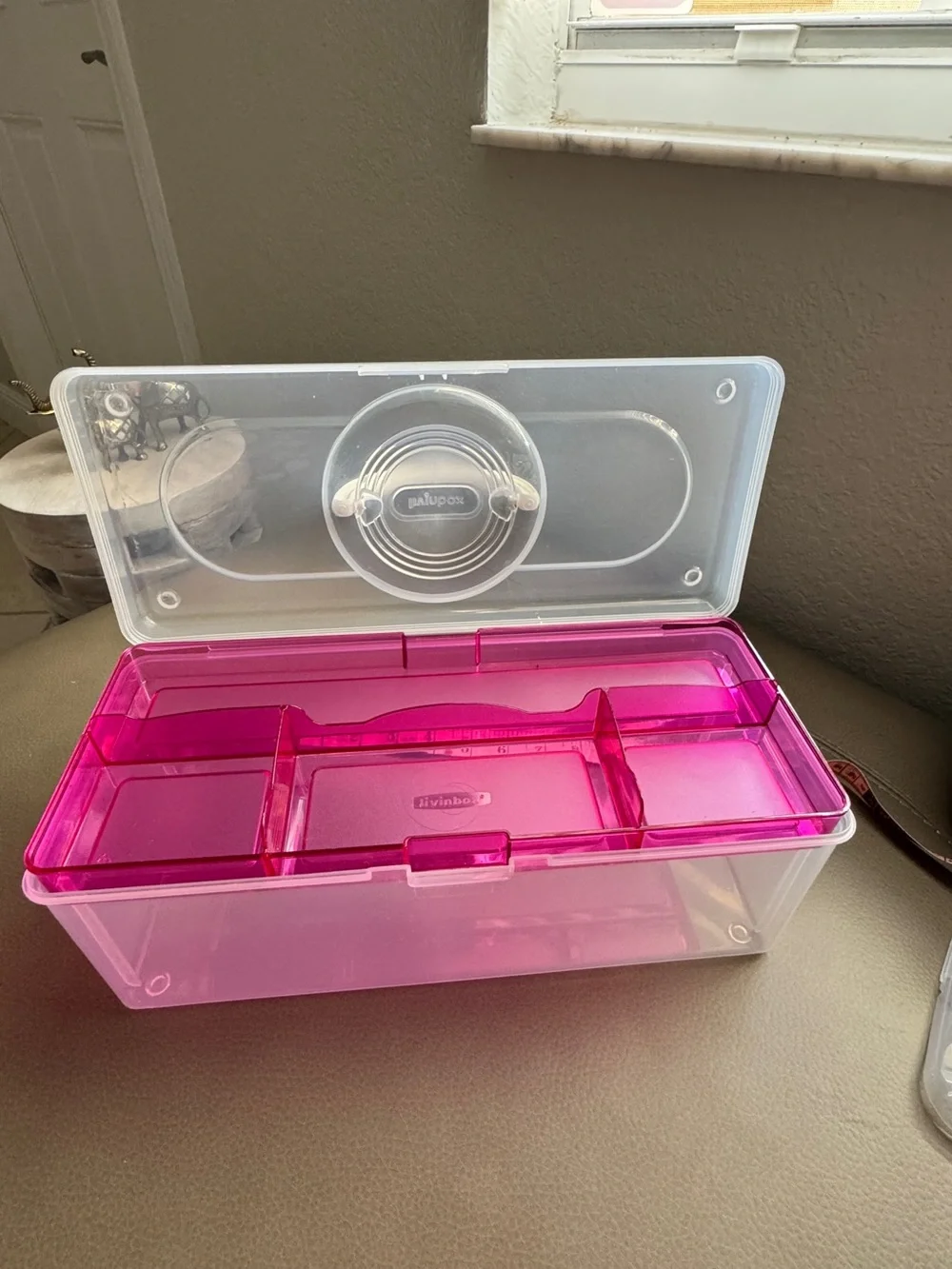 NEW Livinbox TB-312 Portable Craft Storage Box 5.3L Clear